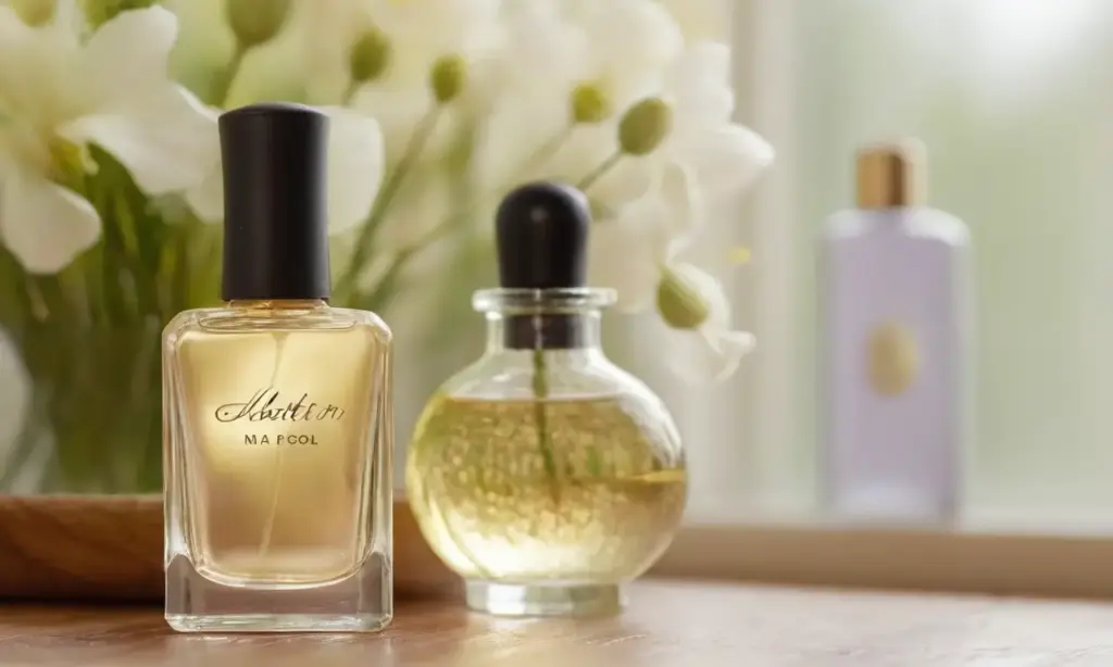 Botella de aceite de uñas con elegancia