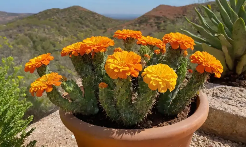 Flores vibrantes rodeadas de naturaleza y luz
